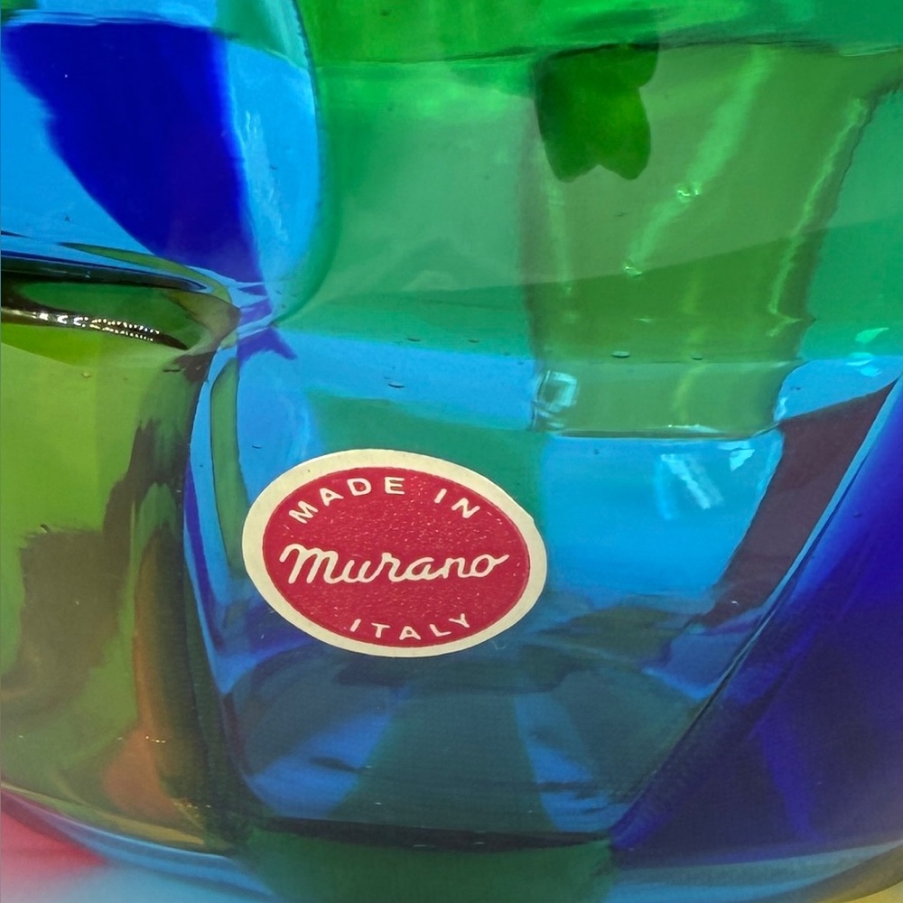Mid-Century, Signed, Pezzato Murano Glass Bowl - Picture 4 of 11